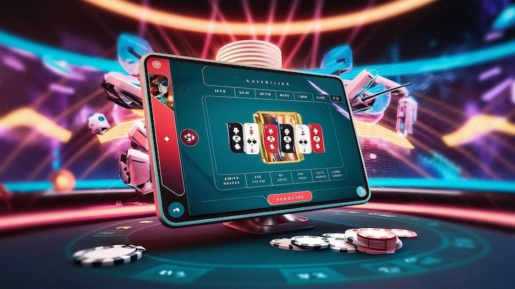 Antarmuka aplikasi mobile jhon slot menampilkan menu permainan dan saldo akun